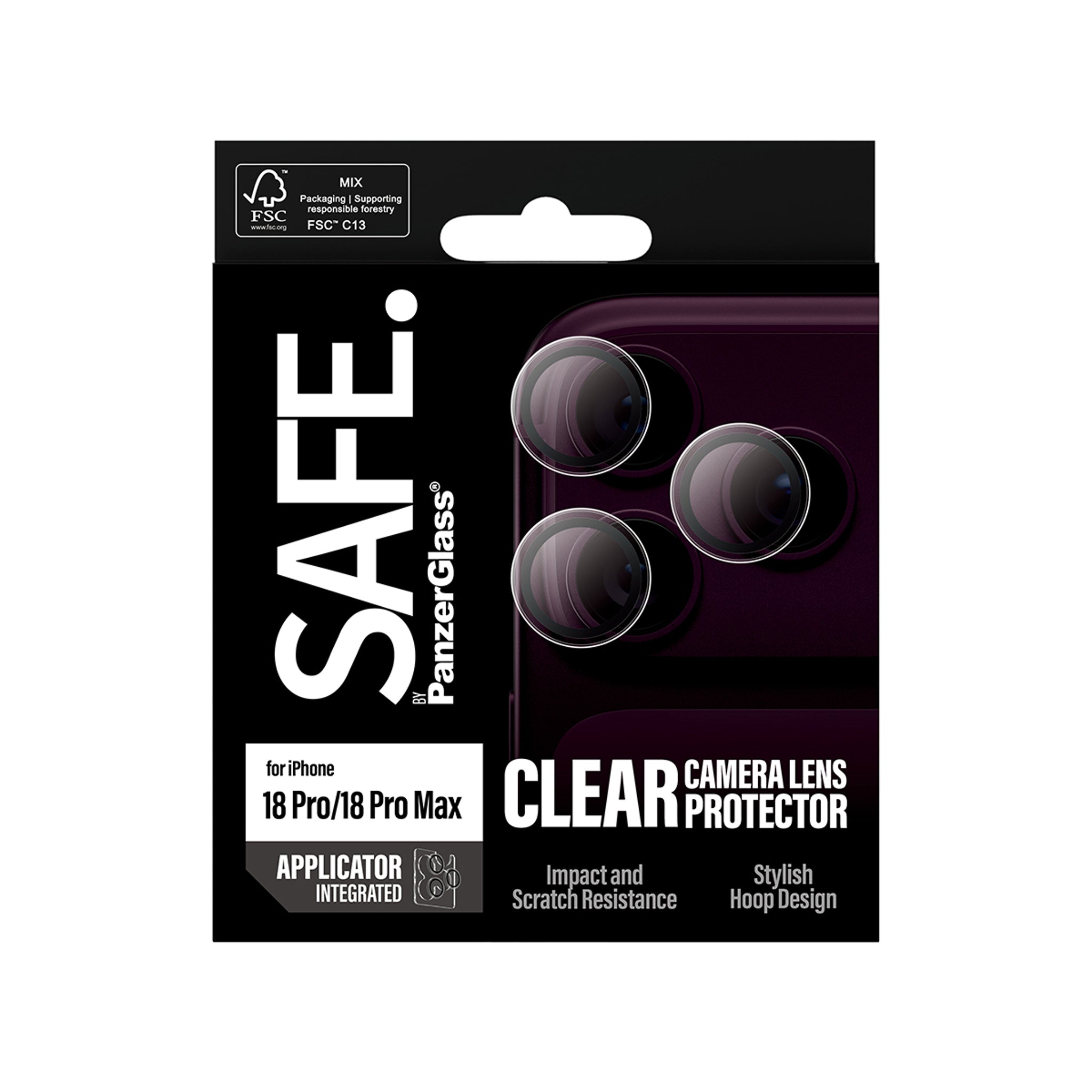 SAFE. by PanzerGlass® Kameraschutz Transparent iPhone 18 Pro | 18 Pro Max